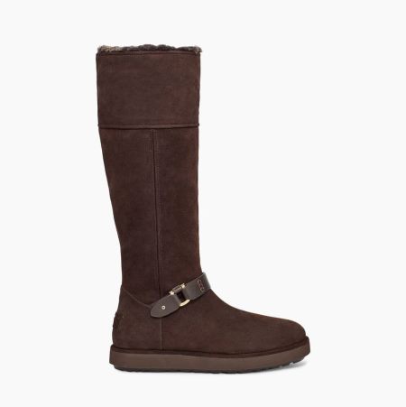 UGG Classic Berge Tall Suede Dark Boots for Women (NRTB49035)